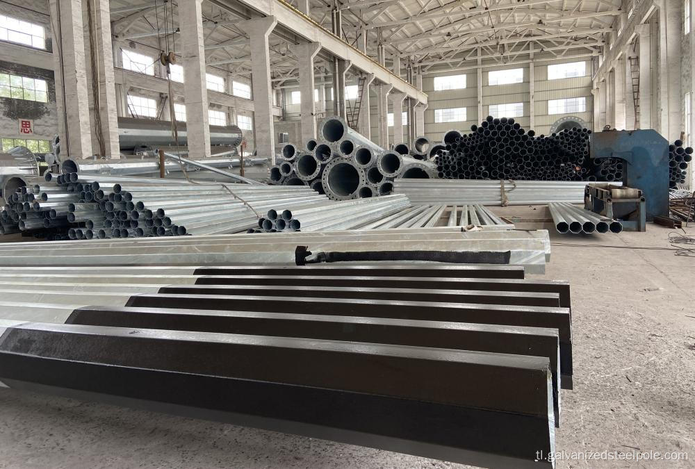 Dominican 9m 10.5m 12m 14m Galvanized Steel Pole