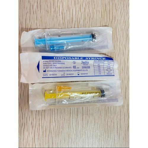 3ml Syringe Disposable Sterile CE &amp; ISO Colorful