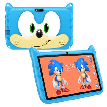 Kids Tablet: 7 Inch Android PC with Safety Eye Protection, Dual Cameras, and Educational Games