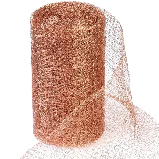 Customized Copper Mesh Cutting for Snail Rodent Plant Protection - Copper Knitted Alloy Round Mesh