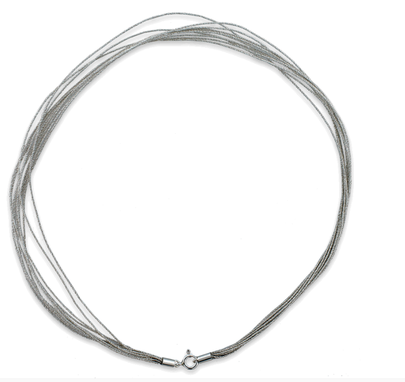 1mm diameter silver metallic cord