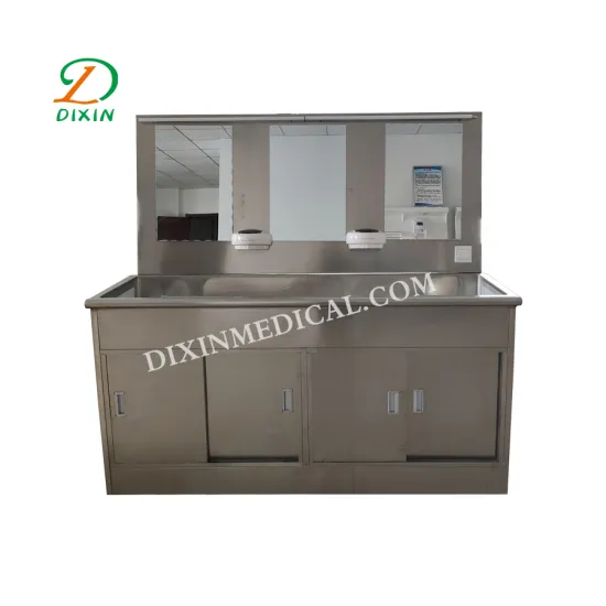 Stainless Steel Scrub Sink With Foot Pedal