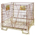 Chrome Collapsable Metal Pallet Warehouse Storage Cage