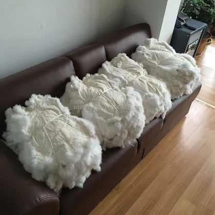 Nature Rabbit Plate Grey Animal Skin Blanket