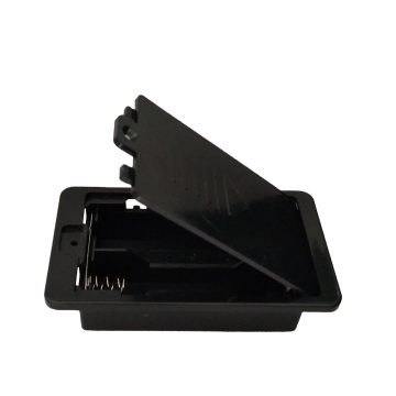 Bon prix noir carré AA support de bricolage du support de batterie avec boîtier en plastique