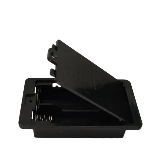 Good Price Black Square AA Battery Holder DIY Kit with Plastic Case