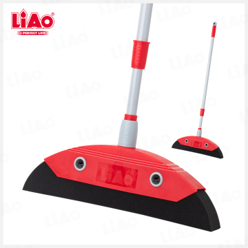 LiAo Adjustable Sponge Broom – 38cm EVA Head