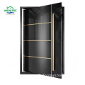 Modern Luxury Wooden Pivot Door with Hidden Slats for House Entrance