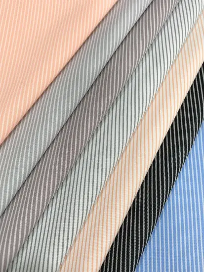 80%Superfine 20%Cotton Woven Stripe Dyed Fabric