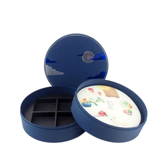 Luxury Double Layers Food Round Gift Packing Box