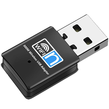 300M Wireless USB Wi-Fi Receiver - Mini USB Wifi Adapter 802.11n Dongle for Windows
