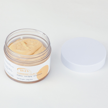 Turmeric Clay Mask for Acne, Dark Spots, Blackheads, and Wrinkles - Hydrating Facial Mask