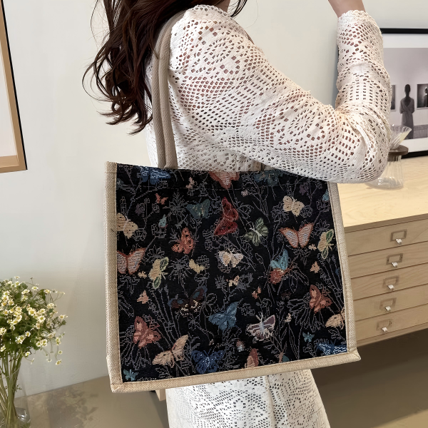 女性用の大容量キャンバストートバッグ Large-capacity canvas tote bag for ladies