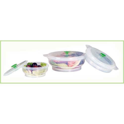 Set Of 3 Silicone Folding Lunch Bowl