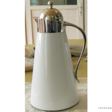 middle east style color painted glass liner coffee pot