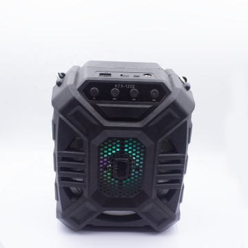 6.5 นิ้ว GTS-1222 Party Box Karaoke ลำโพงพร้อมไฟ RGB และรองรับไมโครโฟน