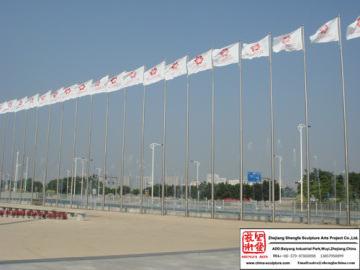 School Handmade Flagpole