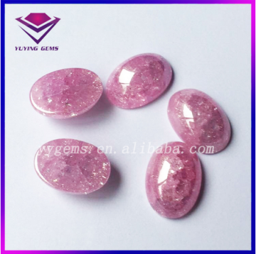 oval Ice precio zirconia cubico pink gem cutting and polishing machine cz