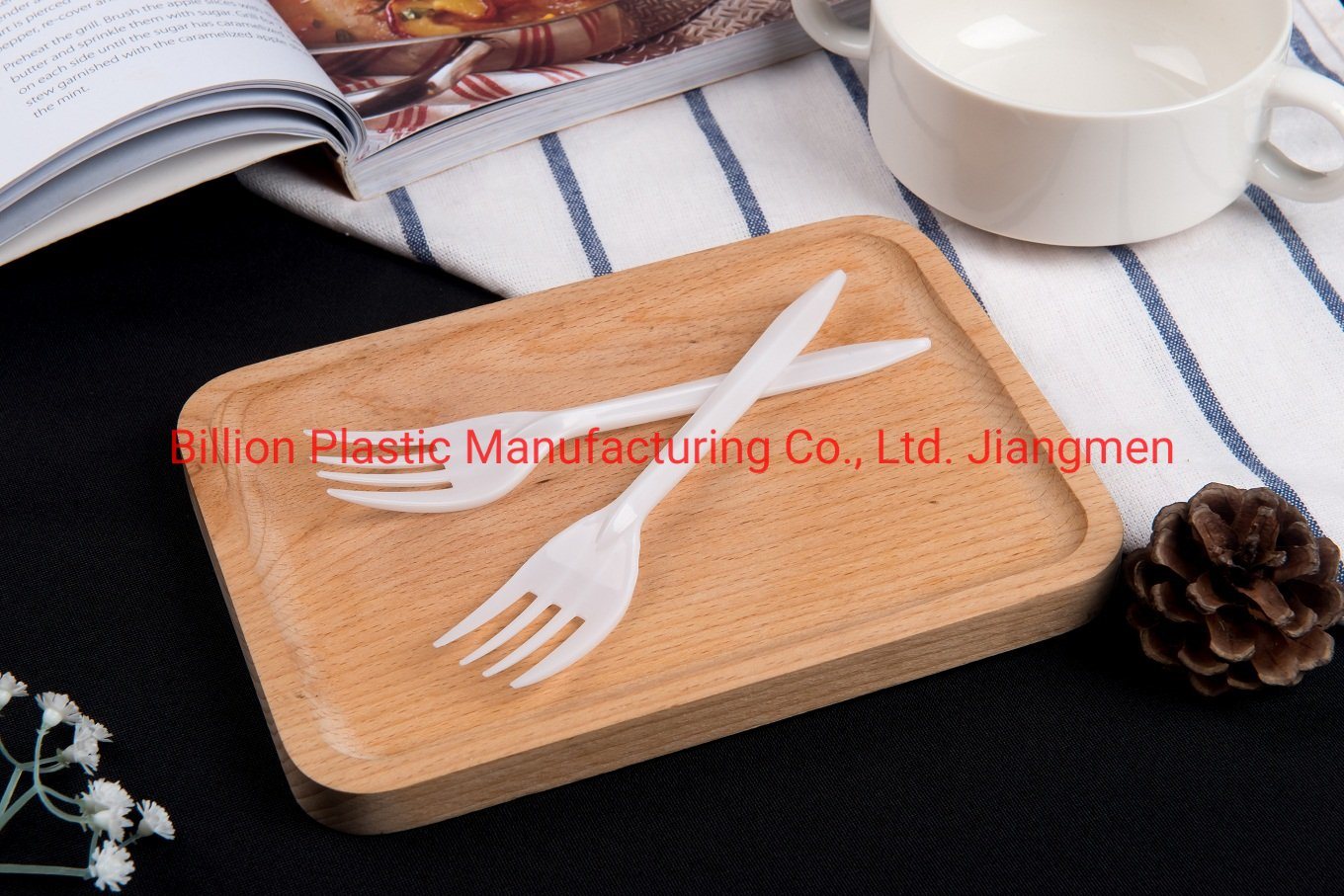 White Plastic Food Grade PP Disposable Plastic Fork