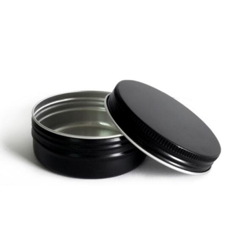 Factory Stock Black 80ml Aluminum Tin Empty Cosmetic Jars