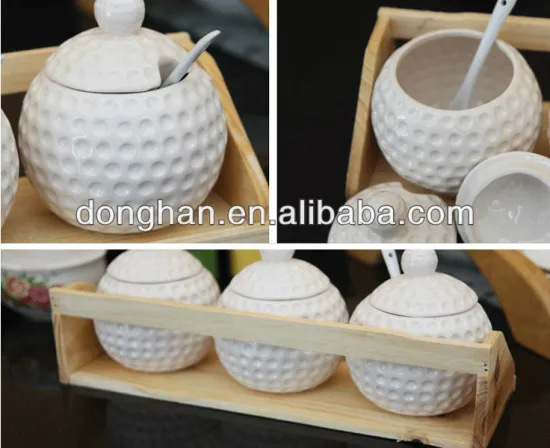 eco ceramic creative seasoning pots kitchenware product