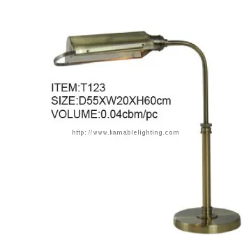Gold Curved Reading Table Lighting(T123)