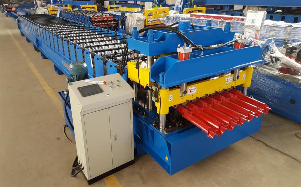 Arc Corrugated Glazed Tile Roll Forming Machine