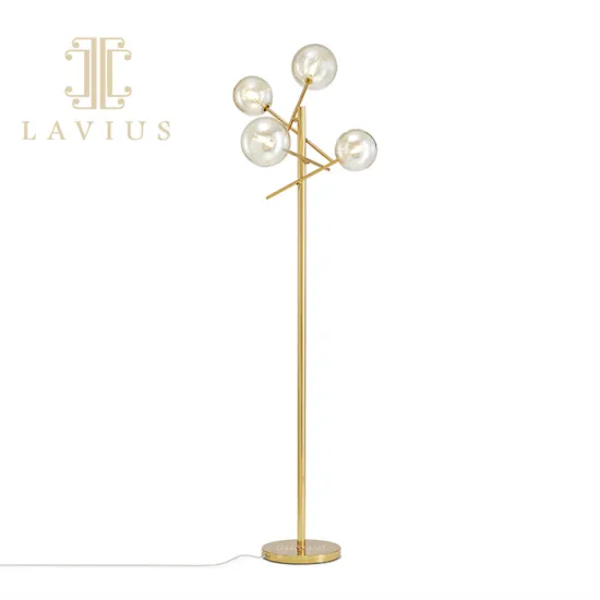 Artistic metal style hotel floor lamp