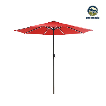 Red LED Patio Umbrella