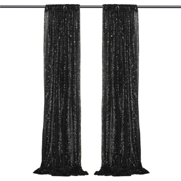 Black Sequin Curtain for Wedding Party Decoration