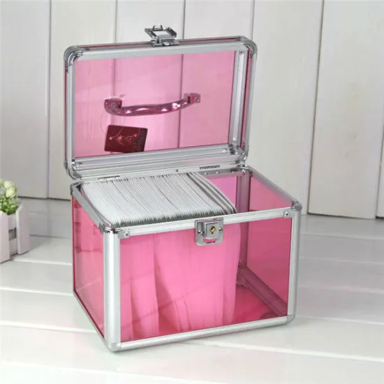 High quality portable tranparent CD case include 120pcs CD/DVDs RZ-C549