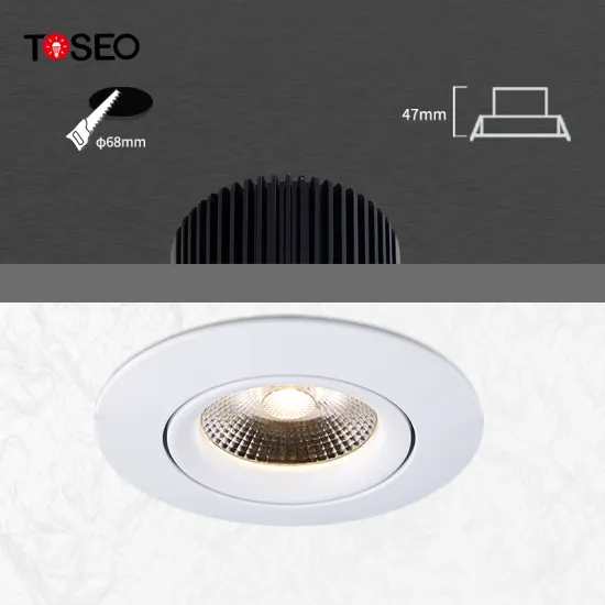 High-Quality Adjustable Chrome Dimmable 7W LED Recessed Spotlights for Projects