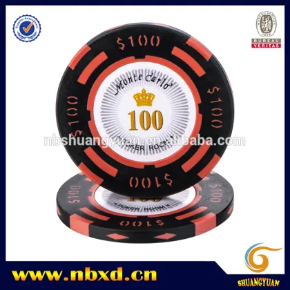 14g 2-Tone Monte Carlo Value Clay Poker Chips
