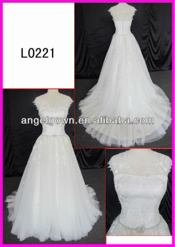 elegant lace beading A line customized hot sell wedding dress Guangzhou Panyu wholesale price bridal gown wedding dress