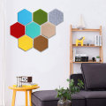 Tablero de alfiler de pared acústica de poliéster hexagonal ecológico