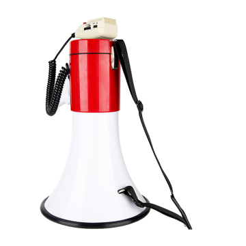 Red ABS Big Rechargeable Battery-Powered Loudspeaker Amplifier with Megaphone Function - Affordable & Portable Sound Solution