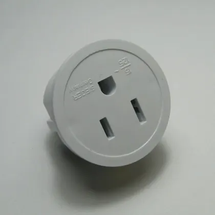 Wholesale Durable European Style 16a Outlet Plug Converter - White PC Plug