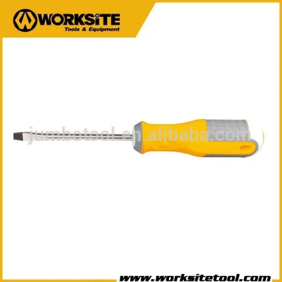 WT5004 Worksite 6x150mm Magnetic TPR Handle Slotted Screwdriver