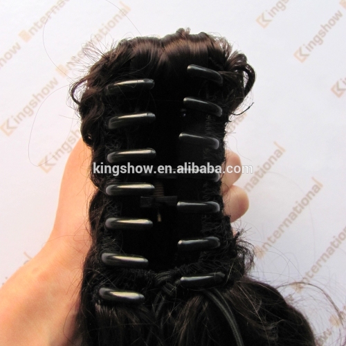 high quality ponytail clip in remy hair extensions