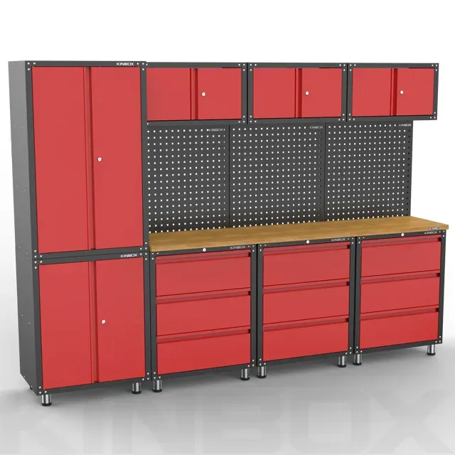 Kinbox 12-Piece Metal Garage Locker Tool Cabinet