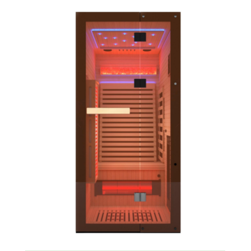 Canadian Hemlock Far Infrared Sauna Room 1 Person
