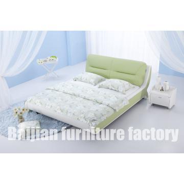 1009 Classic Design Leather Bed,China Bed