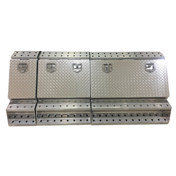 Matibay na kahon ng imbakan ng aluminyo na may makintab na plate ng brilyante