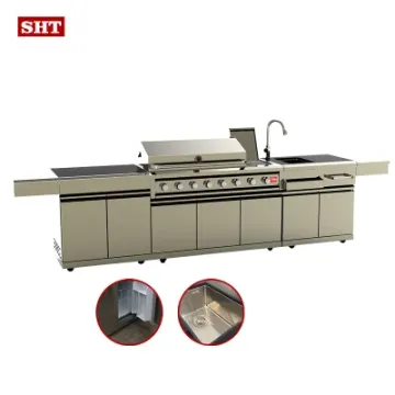 Easy Clear Gas BBQ Grill Cabinet Kitchen with Burners