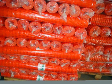 HDPE برتقالي حاجز سلامة شبكة سياج من البلاستيك