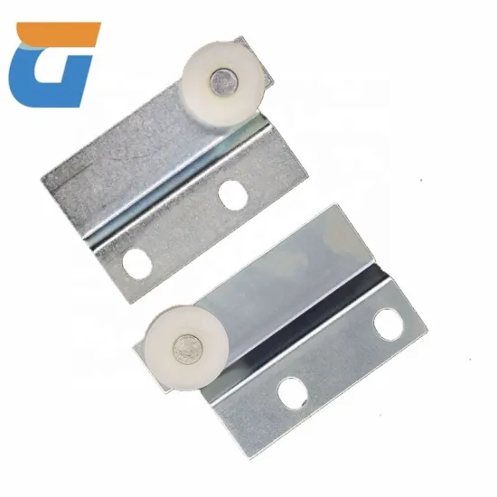 Elevator Door Mechanism Components: Including Rope Wheels, Support Plates, and Heavy Hammer Supports