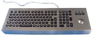 Backlight Military Black Metal Keyboards Vandal Proof With