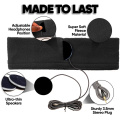 Sleeping Mask Anti-Noise Headphone Headband 3.5mm Muzik Headset Berwayar