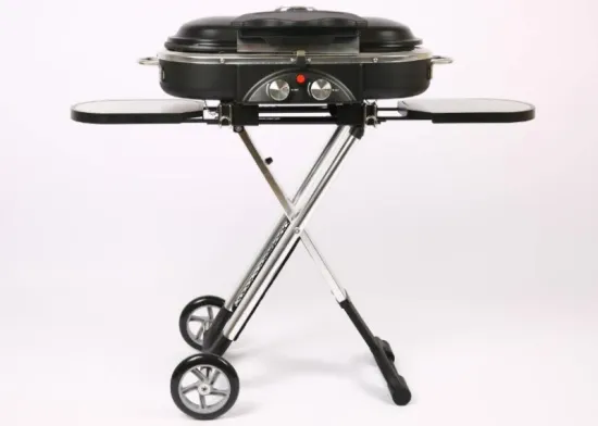 Multi-Functional Camping Trolley Barbecue Grill Outdoor Portable Foldable Gas BBQ Grill