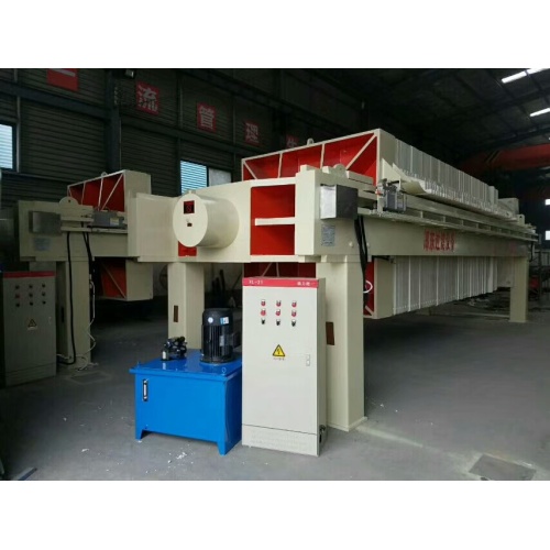 Plate and frame electric mechanical compacting filter press